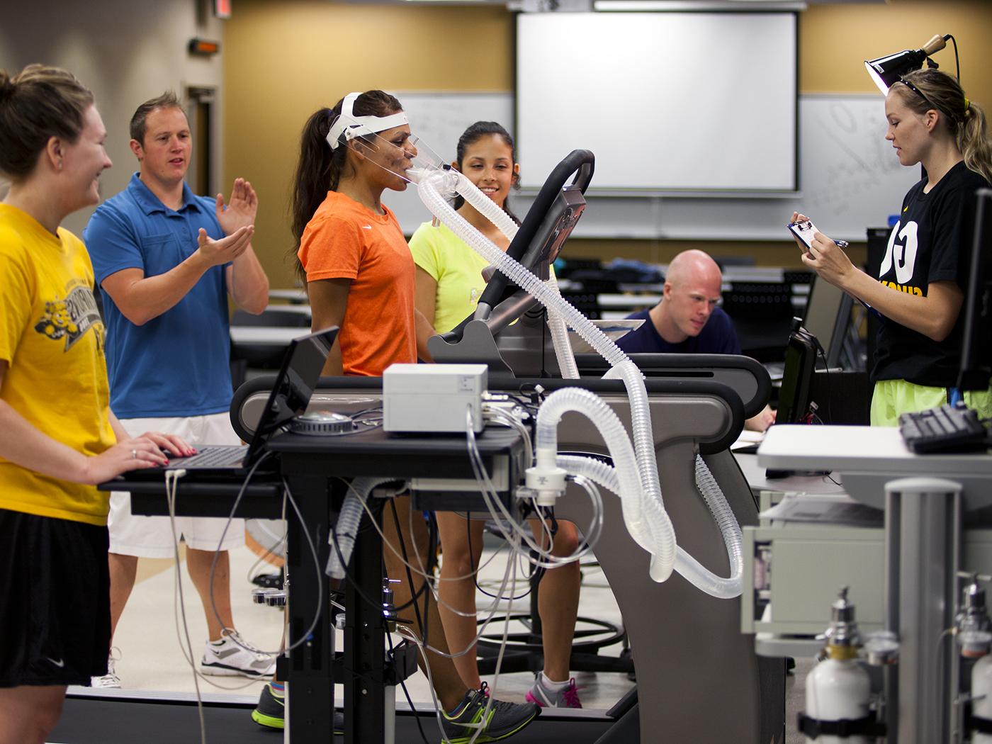 Class in human performance lab